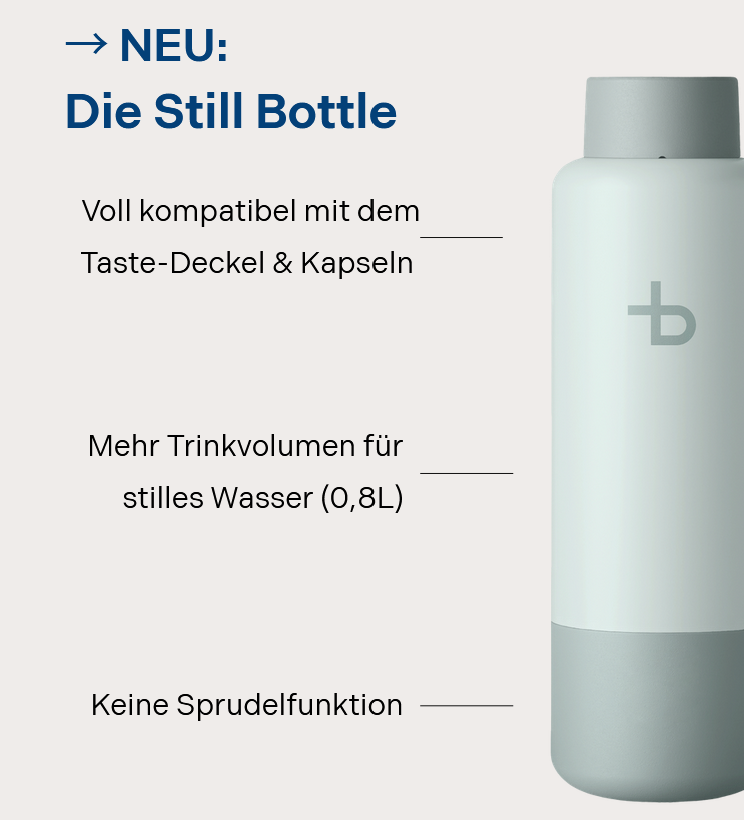 still bottle x taste master (9 Kapseln) – keine Sprudelfunktion